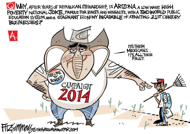 Daily Fitz Cartoon: Arizona 2014